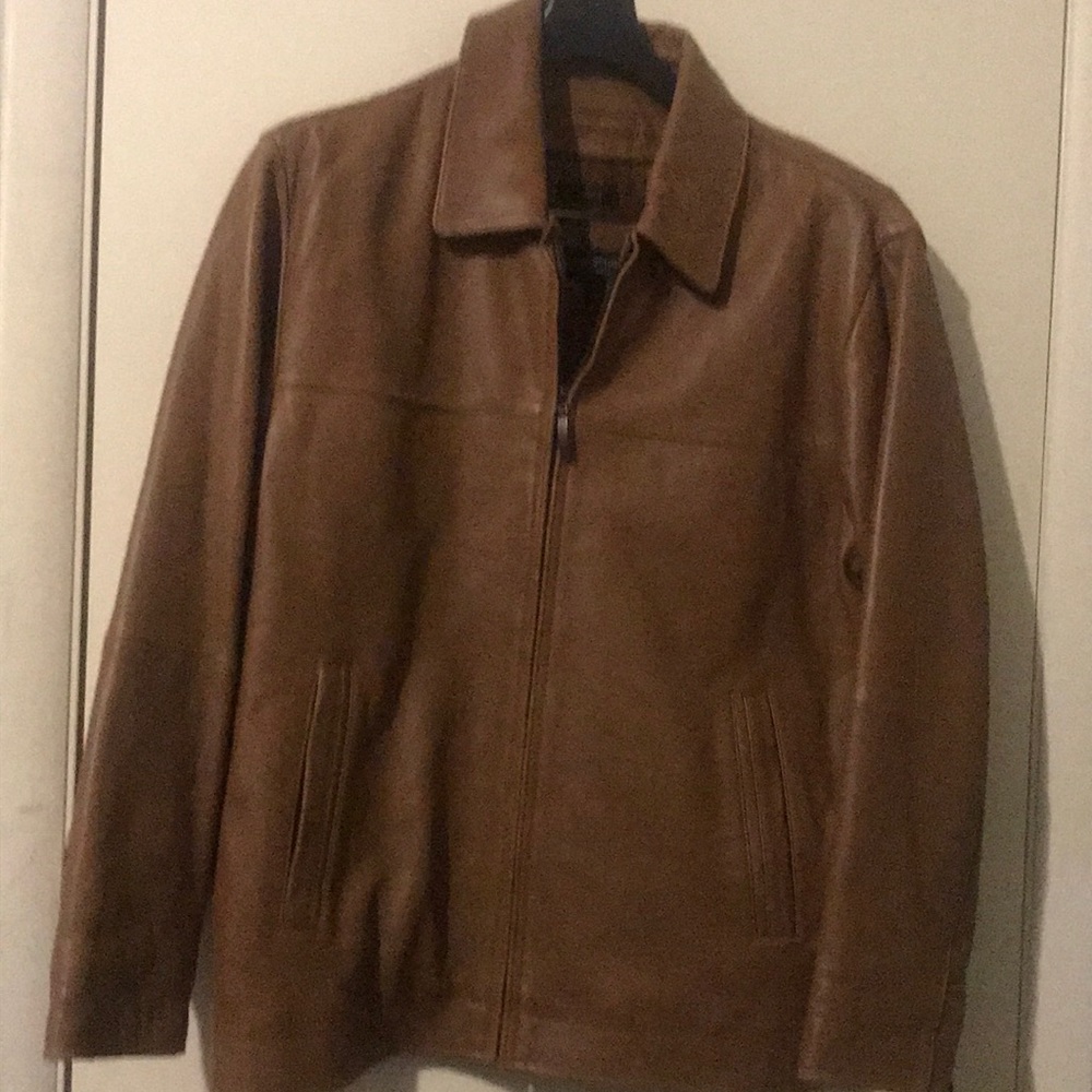 Claiborne Outerwear Lambskin Leather Jacket-M-NWT